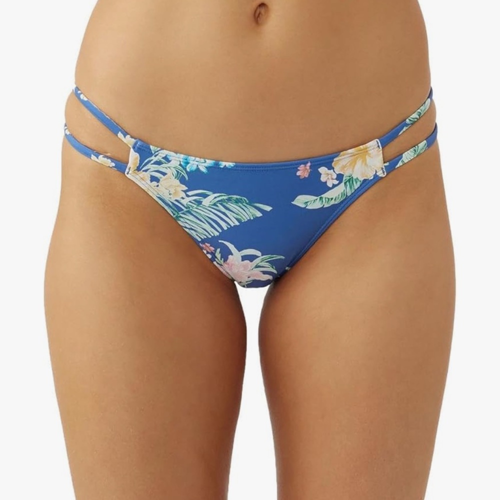 O'Neill Blue Floral Bikini Bottom Swimwear